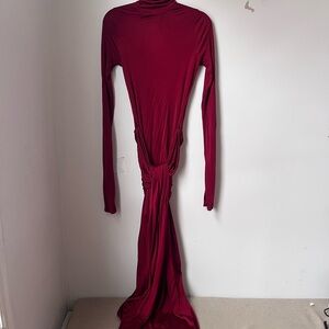 Helsa Red Long Sleeve Dress